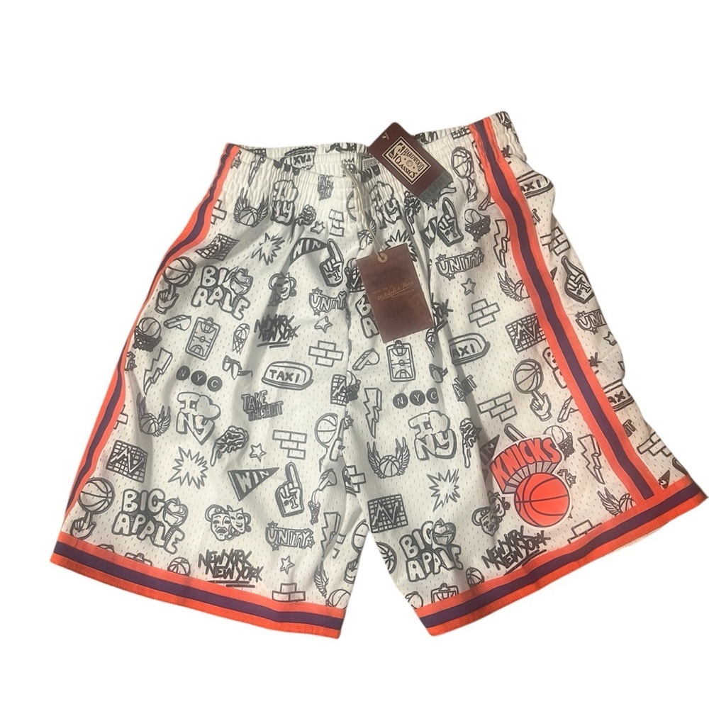 NBA New York Knicks Mitchell & Ness Doodle Shorts